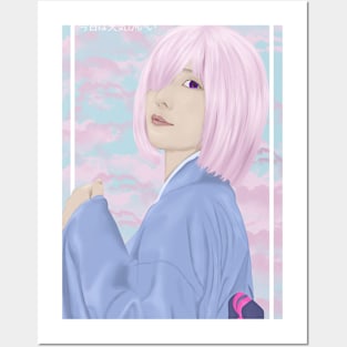 girl japanes short hair Posters and Art